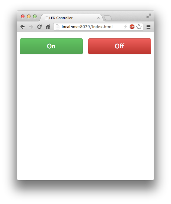 Web interface screenshot